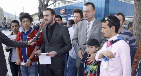 CHP'li gençlerden YGS protestosu!