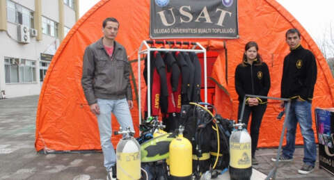 UÜ'de dalış sporu tanıtımı