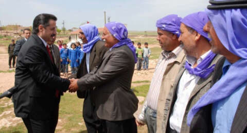 Çelik Şivan Perwer'in baba evini ziyaret etti