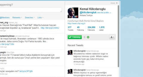 Kılıçdaroğlu 'twitter'ı mesken tuttu