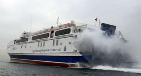 Hızlı feribot seferleri yine iptal