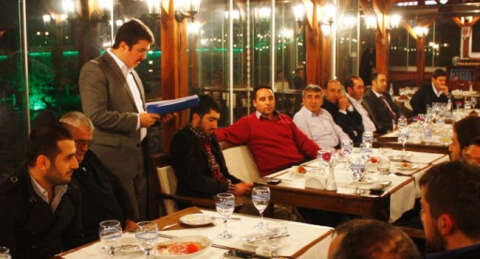 İnşaat 16 Grubu akşam yemeğinde buluştu