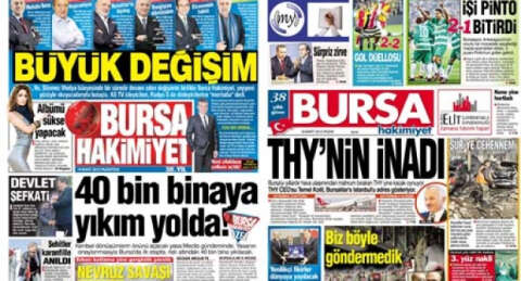 Bursa Hakimiyet Gazetesi'nde yeni dönem