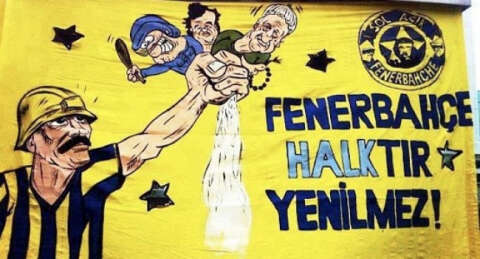 Fenerbahçe'nin sitesindeki Gülen pankartı ortalığı karıştırdı