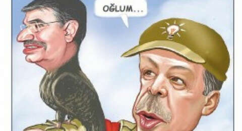 Cumhuriyet'te Bakan Şahin ve Erdoğan'lı karikatür