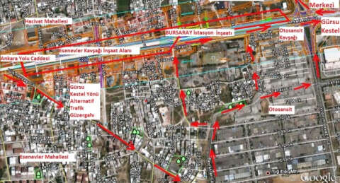 Ankara Yolu Esenevler'de trafik akışı değişecek