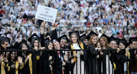 Uludağ Üniversitesi'nde mezuniyet çoşkusu