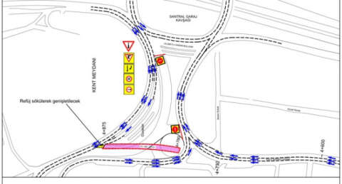 Kent Meydanı'nda tramvay düzenlemesi