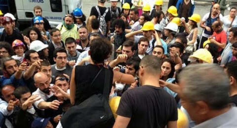 Gezi Parkı'nda baret ve maske takanlara gözaltı