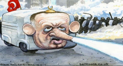 Guardian, Erdoğan'ı TOMA'ya benzetti