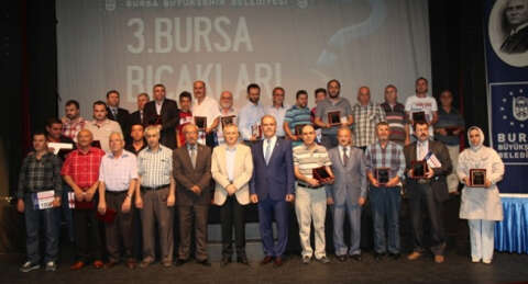 Bursa'da bıçağın sanatkarları ödüllendirildi