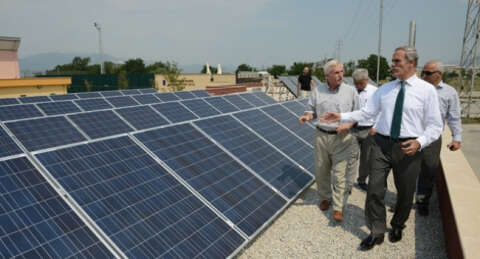 Bursa'da tesislere yenilenebilir enerji