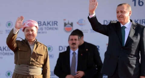 Barzani: Yaşasın Türk ve Kürt kardeşliği