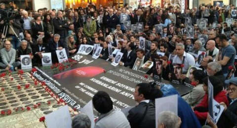 Taksim'de 24 Nisan anması