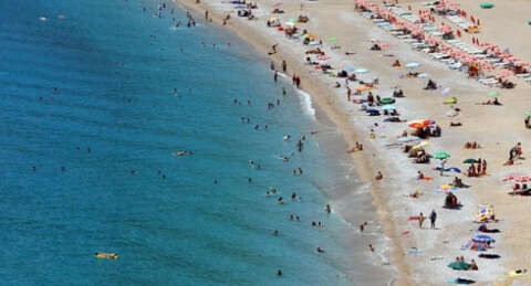 Plajda gizli çekim yapan kişi gözaltına alındı