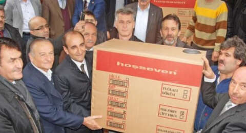 Bursa'da geleneksel soba dağıtımı