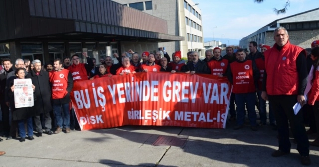 Bursa'da da metal işçileri şalter indirdi