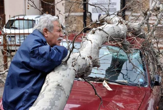 Lodos Bursa'nın altını üstüne getirdi