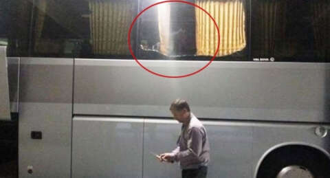 PSG takımını taşıyan otobüse taşlı saldırı