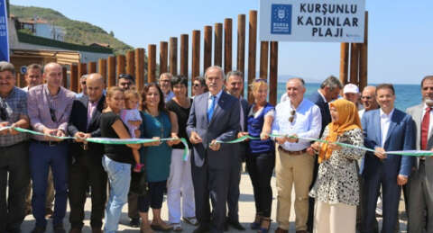 Kurşunlu Kadınlar Plajı hizmete girdi