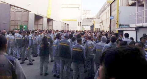 Renault'ta işten atılan işçiler için üretim durdu