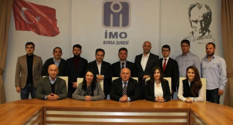 İMO Bursa Şubesi'nde yeni yönetim göreve başladı