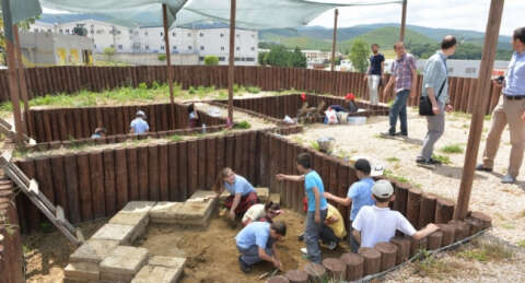 Arkeopark'ta insanlık tarihine uygulamalı yolculuk