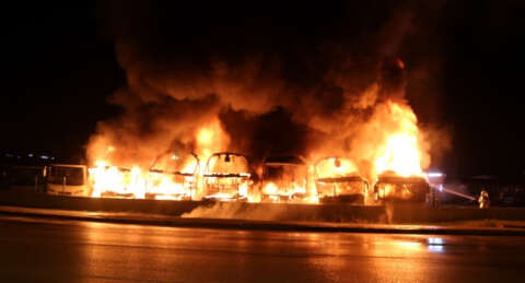 Bursa Otobüs Terminali'nde büyük yangın