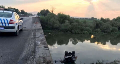 Uluabat Gölü'ne uçan kamyonun sürücüsü hayatını kaybetti