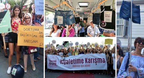 Kadıköy'de "Kıyafetime Karışma" eylemi