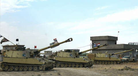 Irak askeri güçleri Kerkük'te ilerliyor