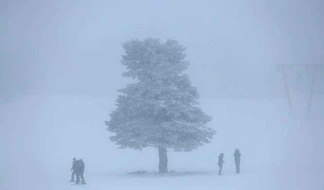 Uludağ'da hafta sonu kar keyfi