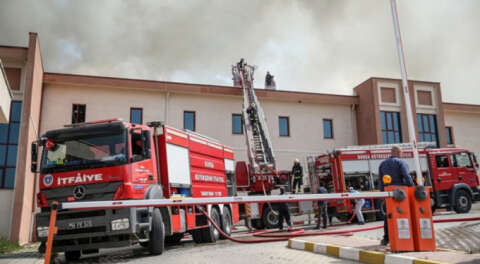 Bursa'da korkutan hastanede yangını