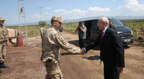 Kılıçdaroğlu Hatay'da sınır karakolunu ziyaret etti