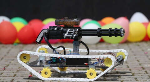 Bursalı lise öğrencisinden insansız tank projesi