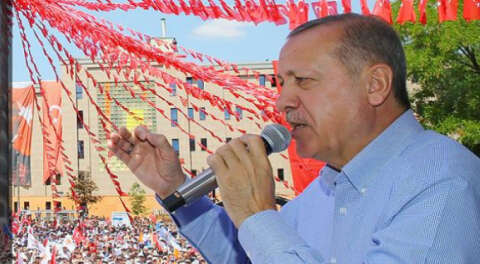 Erdoğan: Mitinge katılanların çoğu HDP'li