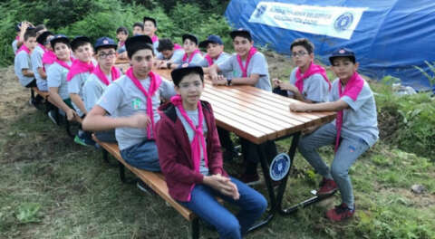 Bursa'da gençlerin kamp keyfi başladı