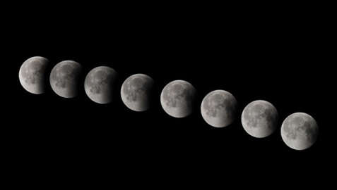 'Kanlı Ay' tutulması böyle görüntülendi