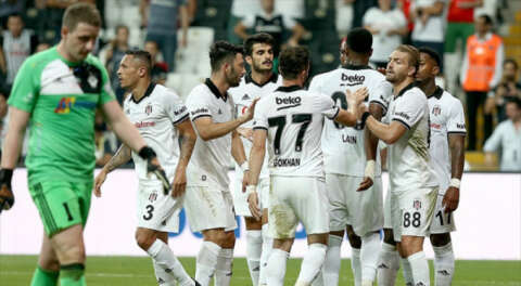 Beşiktaş'tan UEFA'da en farklı galibiyet; 6-0