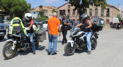 Midilli'de motosikletlerle dostluk festivali