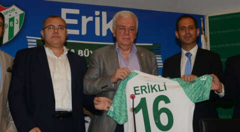 Bursaspor'un forma kol sponsoru Erikli oldu