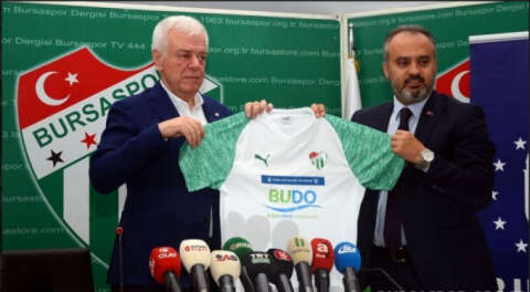 Bursaspor'un forma göğüs sponsoru BUDO