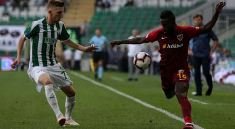 Bursaspor'dan sahasında hayal kırıklığı; 0-0