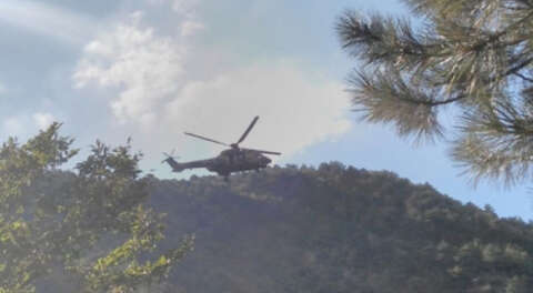 Uludağ'da askeri helikopterle kurtarıldı