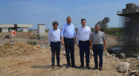 Mustafa Esgin'den otoyol inşaatı ziyareti