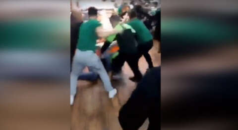 Bursaspor-Beşiktaş taraftar kavgası; 2 yaralı