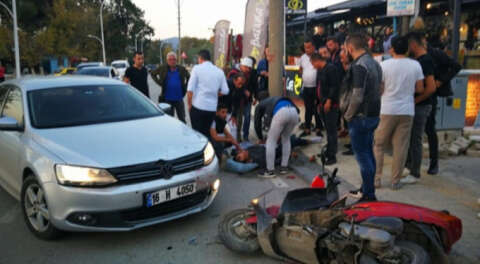 İznik'te motosiklet kazası; 1 yaralı