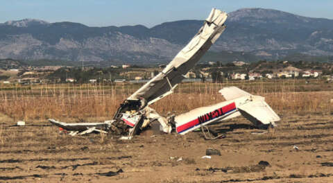 Antalya'da eğitim uçağı düştü; 2 ölü