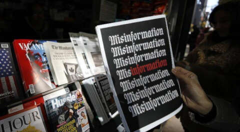 New York'ta 'sahte haber' standı açıldı