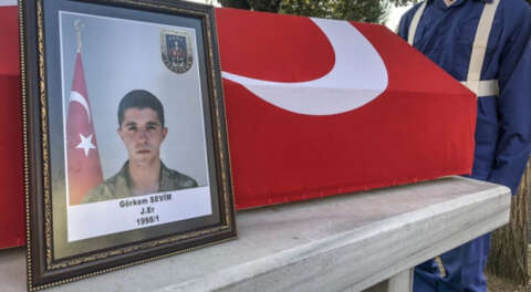Tunceli'de kalp krizi geçiren askere Bursa'da acı veda